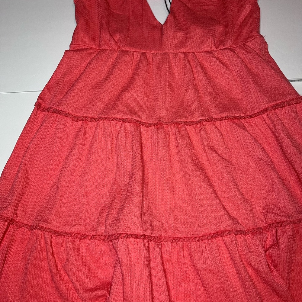 Red Tiered Dress